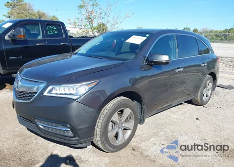 2014 Acura Mdx from USA, damaged, VIN 5FRYD3H26EB007766